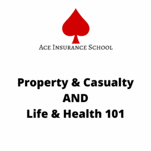 Property & Casualty 101 AND Life & Health 101 In-Classroom & 180 days Access Online- with 2 Sets of Books